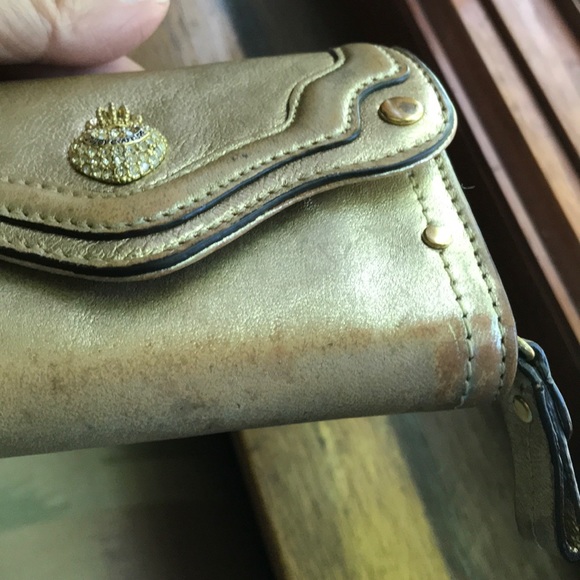 Gold Juicy leather pouch/wallet - Picture 8 of 8